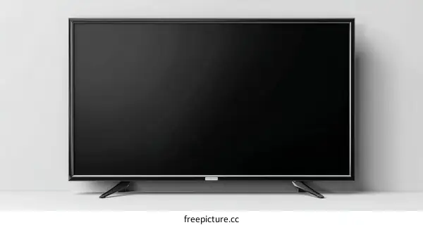 Modern Flat Screen Television Display