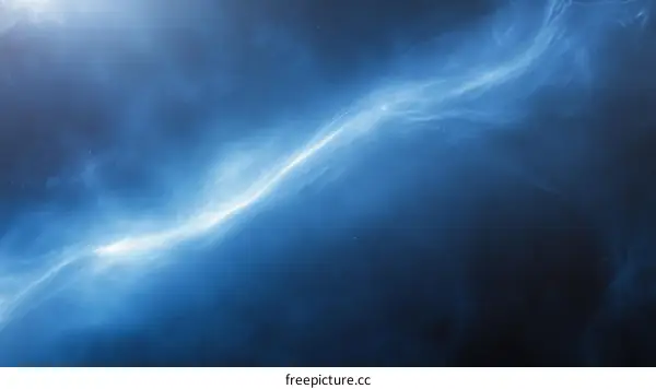 Abstract Blue Nebula Space Background Design