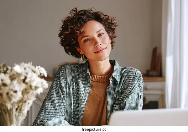 Thoughtful Woman at Home