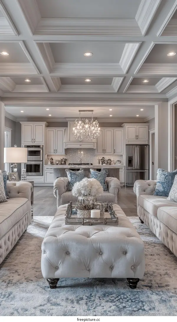 Elegant Living Room with Exquisite Details