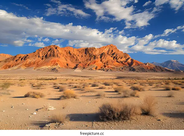 Red Rock Mountains in the Desert