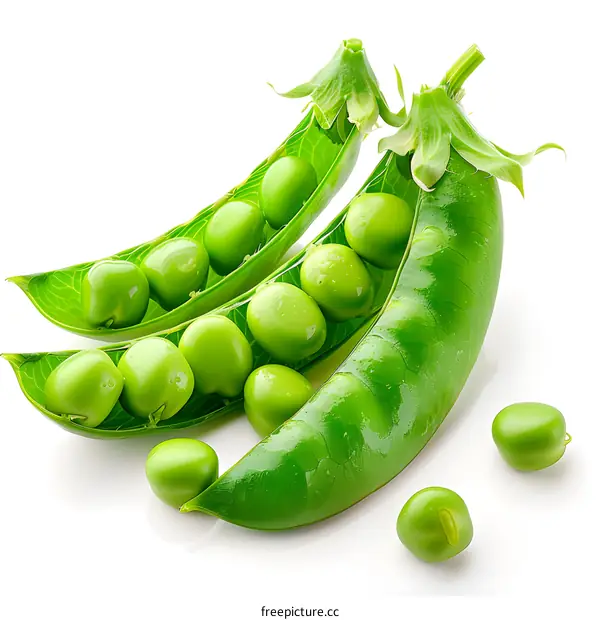 Fresh green peas