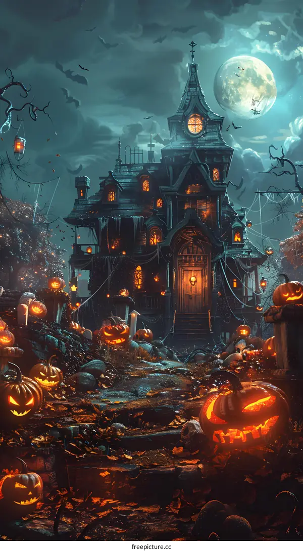 Halloween Pumpkin House