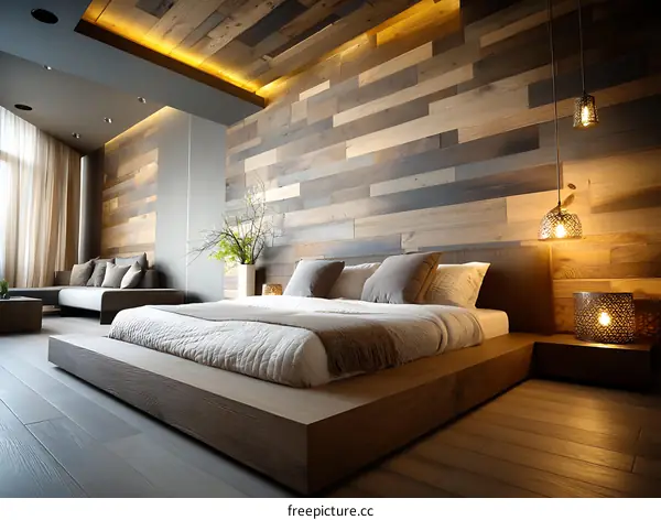 Modern Wooden Bedroom Interior Design