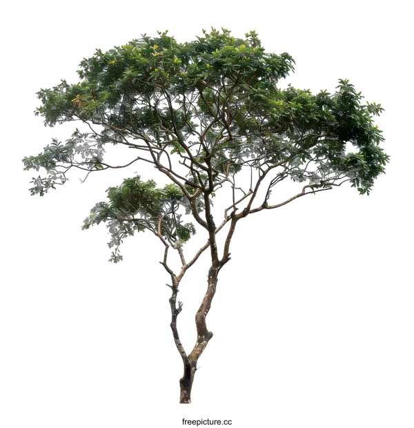 [Transparent Background PNG]Green Tree Isolated On White Background