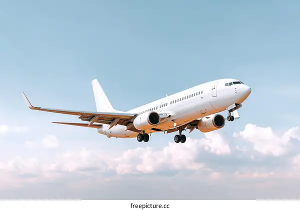 White Airplane in the Sky