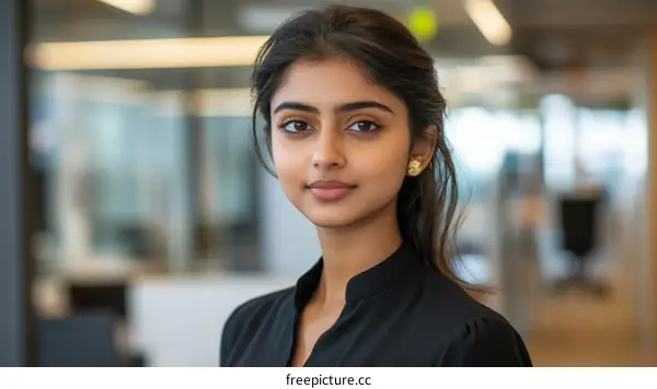 Portrait of a Young South Asian Woman