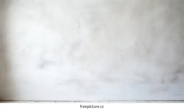 Whitewashed room with wooden floor