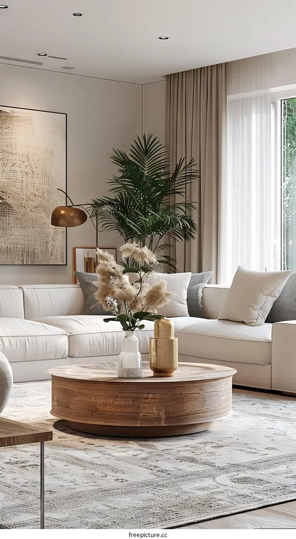 Modern minimalist living room