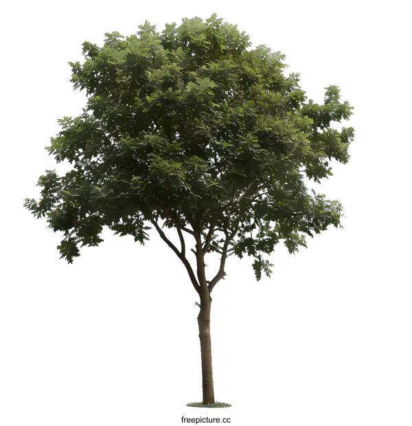 [Transparent Background PNG]Green Tree Isolated on White Background