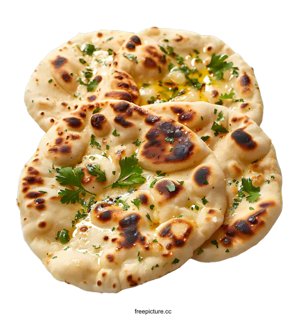[Transparent Background PNG]Homemade naan bread