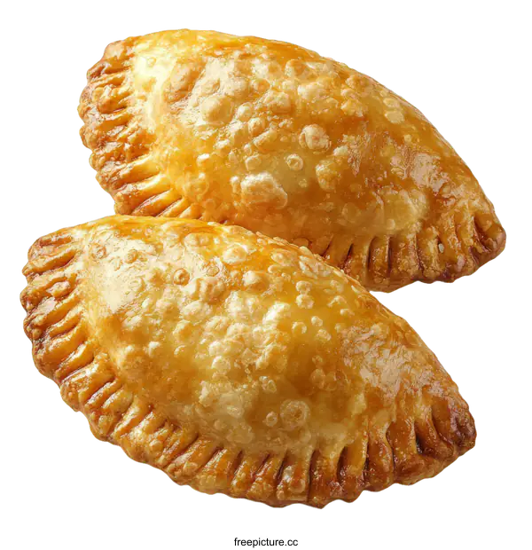 [Transparent Background PNG]Delicious Golden Fried Empanadas