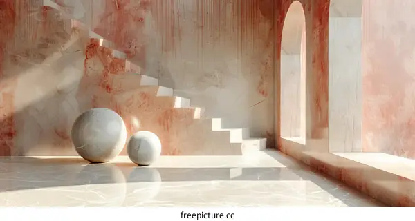 Modern Minimalist Interior Design with Marble Accents