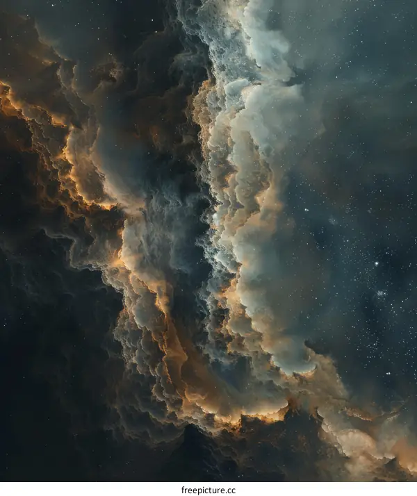 fractal art of a nebula