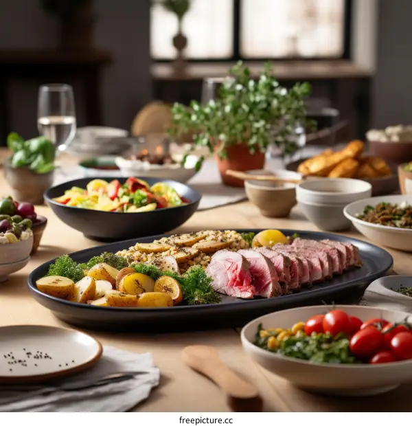 Table full of delicious food