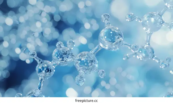 Molecular structure of water