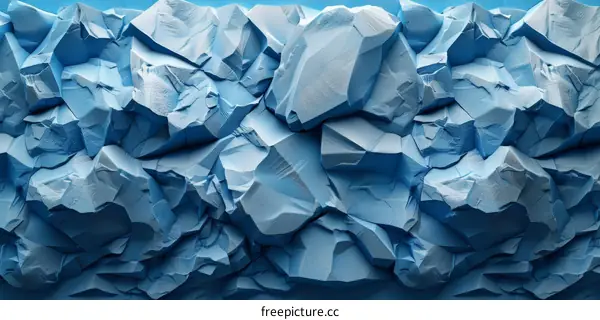 Cracked Blue Ice Texture Background