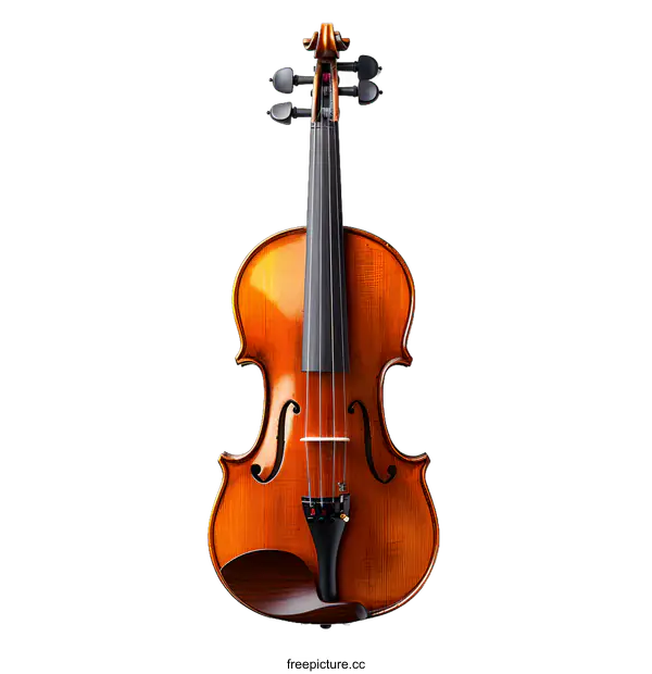[Transparent Background PNG]An old violin isolated on white background