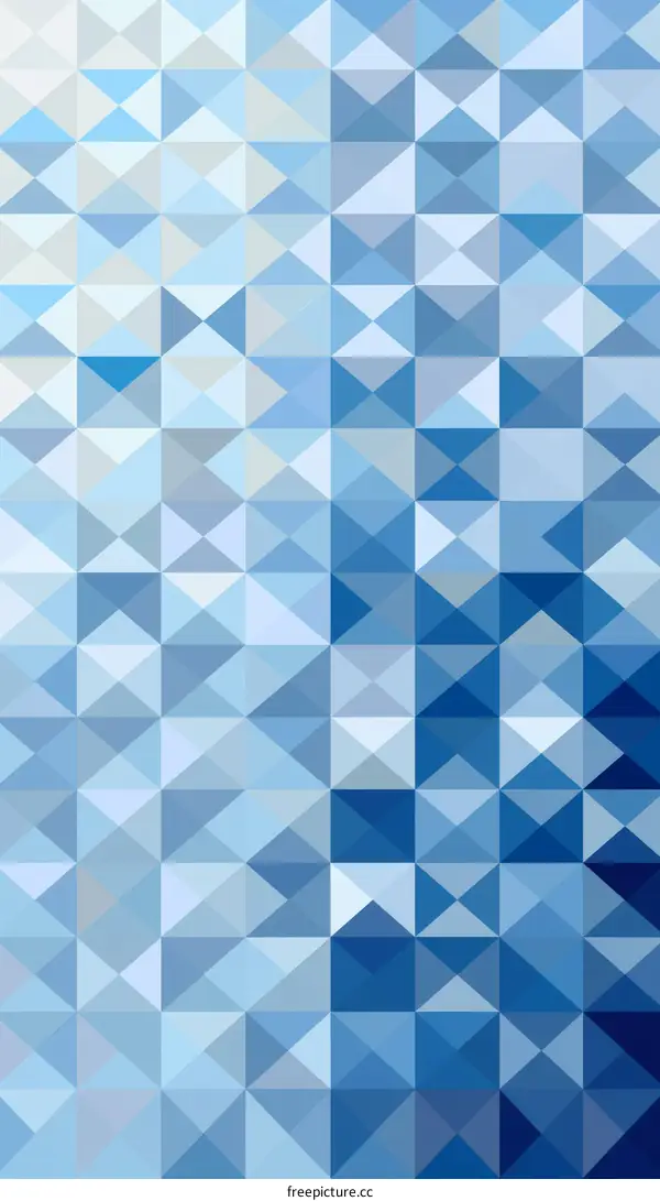Blue and white geometric pattern