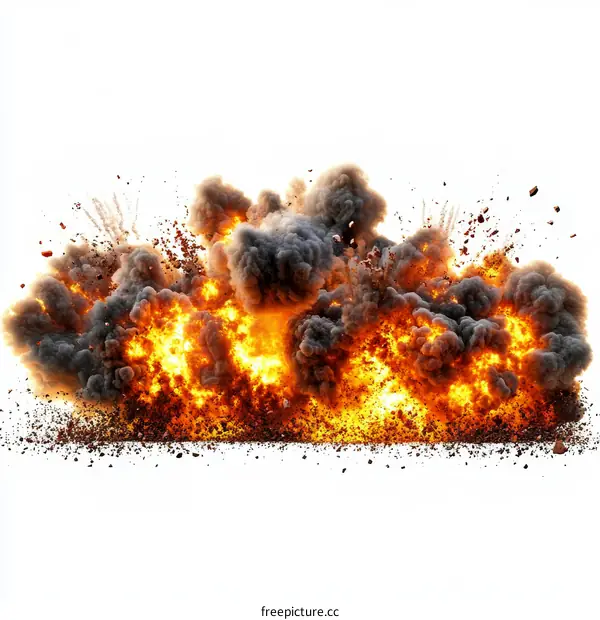 Explosive Blast Effect Illustration