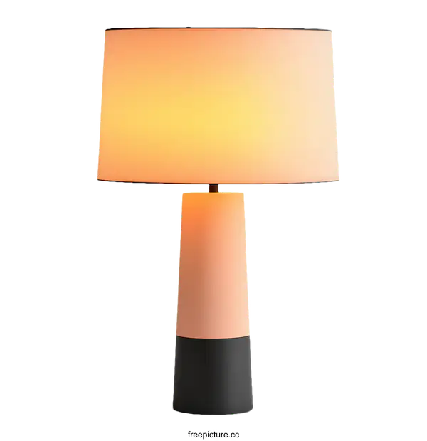 [Transparent Background PNG]Modern Table Lamp with Dual Tone Design