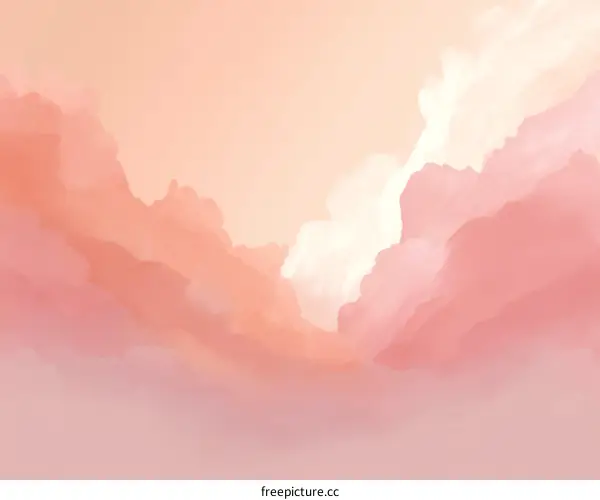 Abstract Pastel Cloudscape Painting