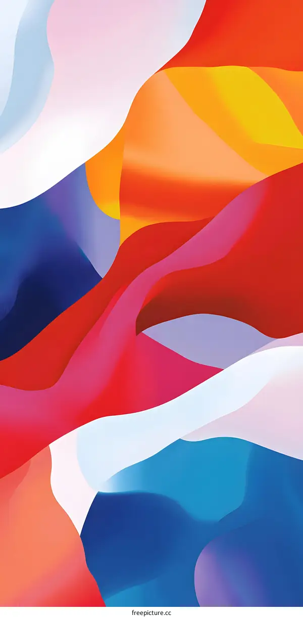 Abstract Colorful Wave Background