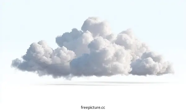 Fluffy Cumulus Cloud in the Sky