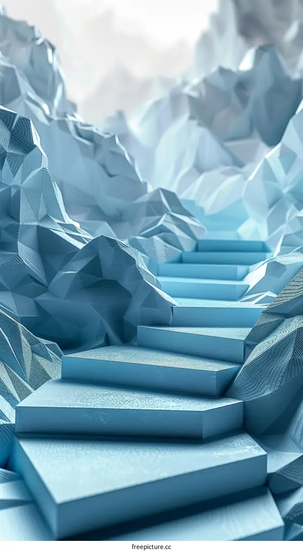 Celestial Blue Stairway