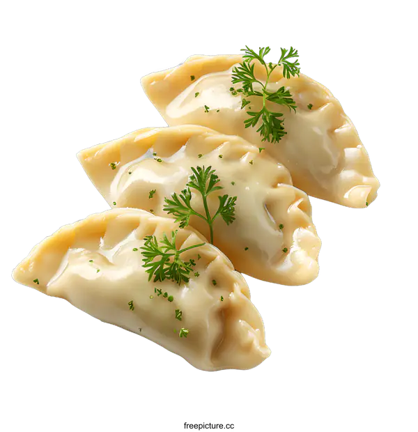[Transparent Background PNG]three dumplings on a white background