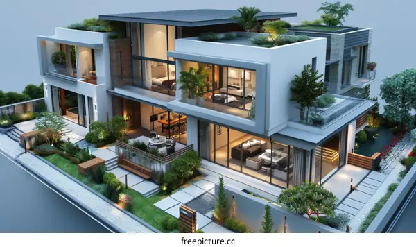 Luxury Modern Mansion Exterior Design
