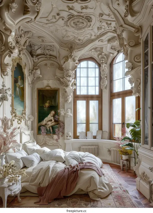 Antique European Style Bedroom Interior Design