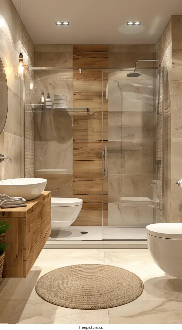 Modern Rustic Bathroom Interior Design