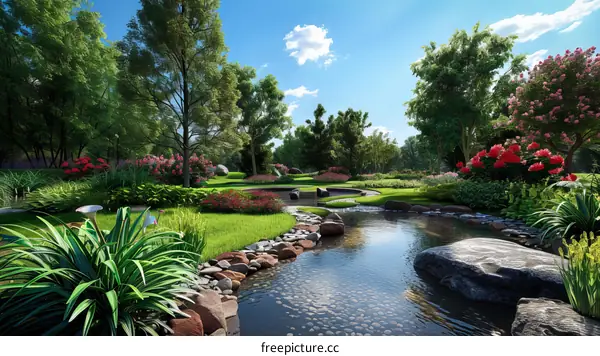 Landscape architecture design renderings