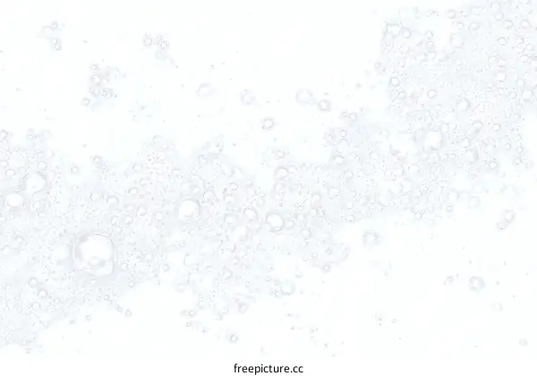 Closeup of Soap Bubbles on a White Background
