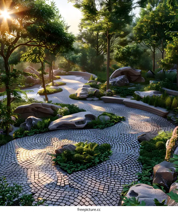 The path to a secluded paradise