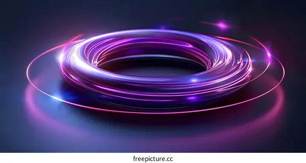 Abstract Purple and Blue Swirl Design