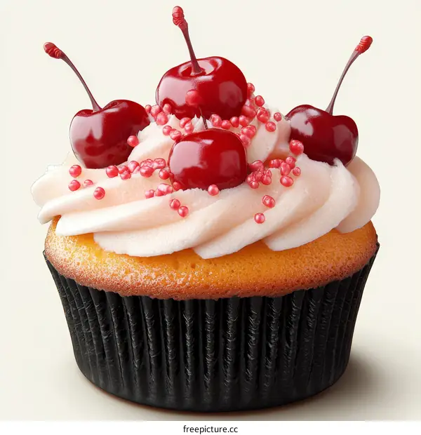 Deliciously Decorated Cherry Cupcake