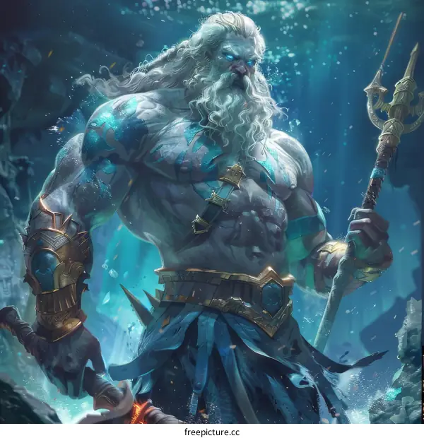 The Greek God of the Sea Poseidon