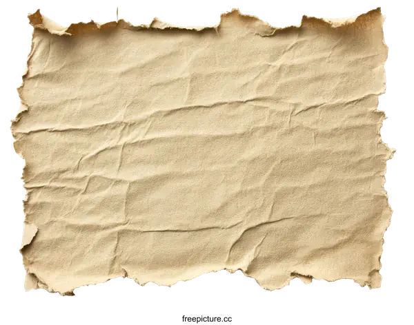 [Transparent Background PNG]Torn Cardboard Texture Background