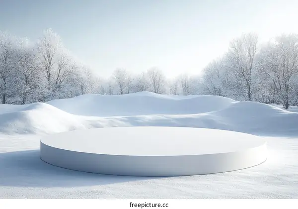 Winter Snowscape Product Display Platform