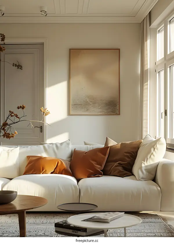 A living room in IKEA style