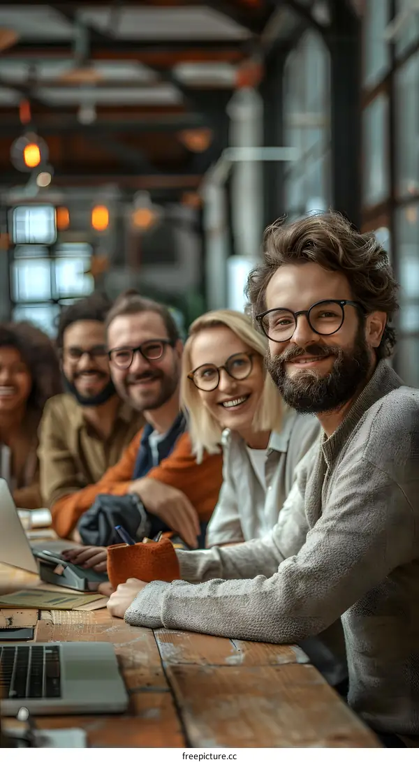 Group of Diverse Friends Smiling at the Camera