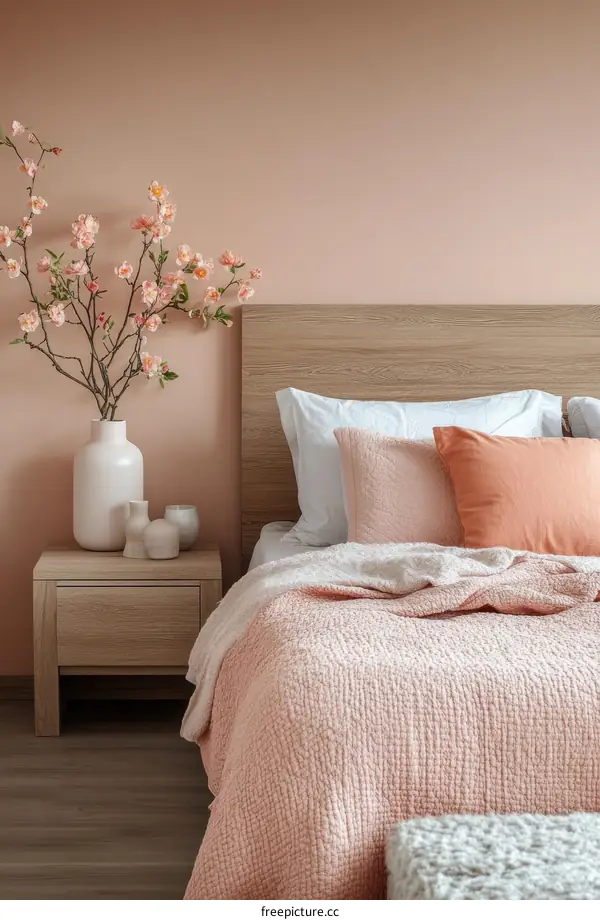 Cozy Pink Bedroom Interior Design