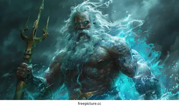 The Greek God of the Sea Poseidon