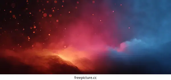 Abstract Colorful Smoke and Light