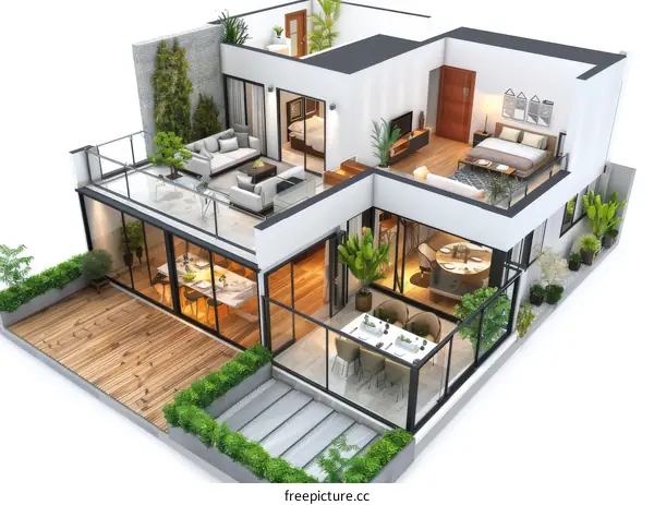 3D house interior design