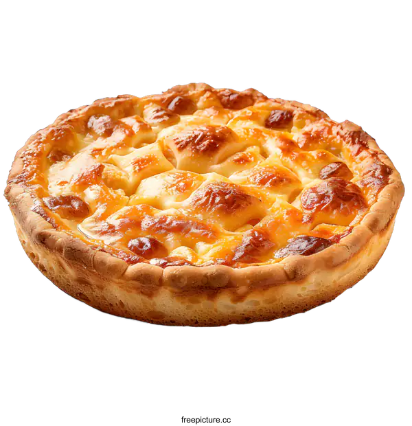 [Transparent Background PNG]Delicious apple pie isolated on white background