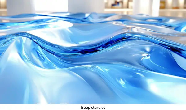 Abstract Liquid Flowing Waves