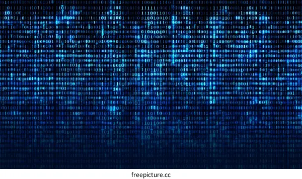Binary Code Background Illustration